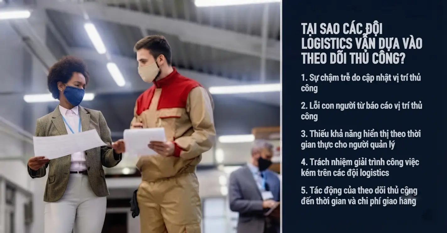 các doanh nghiệp logistics vẫn dựa vào theo dõi thủ công